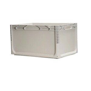 Contenitore t.b.t. in plastica, grigio chiaro. Versatile contenitore per l'organizzazione della casa.