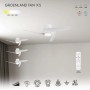Ventilatore da soffitto con luce LED Groeland 2640 lm 3000/5000 K Ø 79,5x21 cm_5