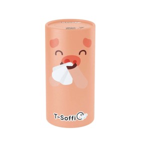 Fazzoletti in tubo T-Soffio Maialino 3 veli 40 pezzi 7x7x14 cm