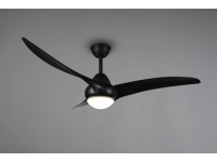 Ventilatore A Soffitto 5 Pale Con 4 Luci - Diametro 132 Cm, Colore Marrone, Controllo Touch Dimmerabile