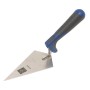 Cazzuola per angoli LUX Comfort, 140 mm, in acciaio inox con manico blu-nero.