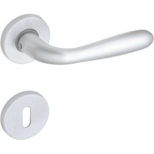 t.b.t. Maniglia per porta in acciaio inox, set rosetta per porte interne.