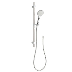 Set doccia t.b.t. per la sicurezza del bagno: doccetta con asta e tubo.