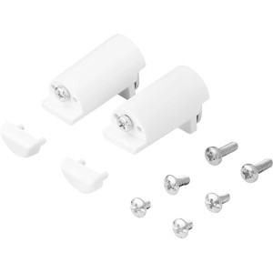 Supporto a morsetto universale bianco OBI per tende a rullo, per montaggio senza foratura, viti incluse.