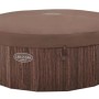 Vasca idromassaggio gonfiabile t.b.t. marrone con copertura. Piscina gonfiabile per il giardino.