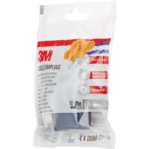 3M 1271 tappi per orecchie con cordino in confezione trasparente.