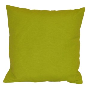 Cuscino decorativo quadrato verde chiaro.