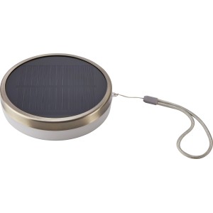 Box solare nera e argento con laccio, decorazione solare per esterni.
