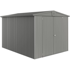 Casetta da giardino in metallo Biohort Europa, grigio quarzo metallizzato, 6,8 m².