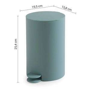 Portarifiuti Sharon in resine termoplastiche 3 lt azzurro polvere matt