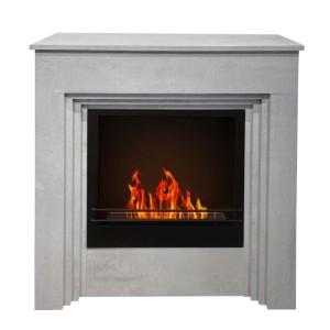 Camino a bioetanolo da terra Divina Fire Bellini 3,4 kW L96xP35xH96 cm cemento