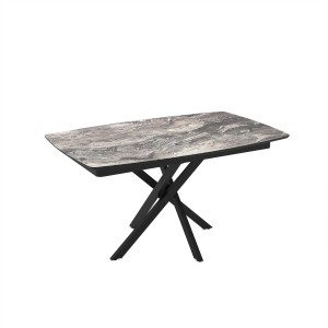 Tavolo allungabile da pranzo Filis nero 145x90x476 cm