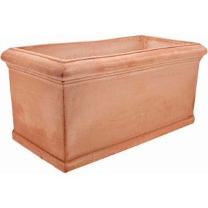 Fioriera rettangolare in terracotta per balcone, t.b.t.