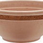 Ciotola per fiori t.b.t. in terracotta con fascia decorativa marrone.
