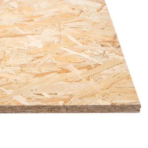 Pannello OSB-3, spessore 15 mm, con trucioli di legno per rivestimento di pareti, soffitti e pavimenti.