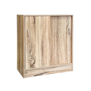 Armadio in truciolare con ante scorrevoli 2 ripiani 60x30x71 cm legno