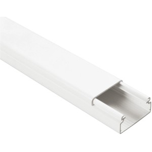 Canalina bianca t.b.t. per cavi in ambienti umidi, per installazione cavi elettrici.