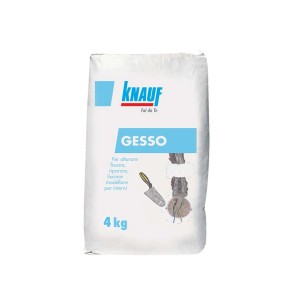Sacco Knauf Gesso 4kg, gesso per intonacare, riempire e riparare interni.