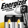 Energizer Alkaline Power C Baby batterie, confezione da 2. Energia affidabile per dispositivi di uso quotidiano.