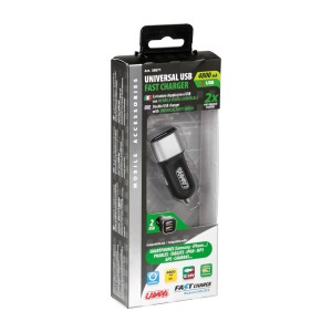 t.b.t. Caricatore USB universale per auto con 2 porte USB per interni auto.