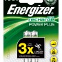 Energizer Power Plus AAA batterie ricaricabili, confezione da 2. Micro batterie per dispositivi standard.