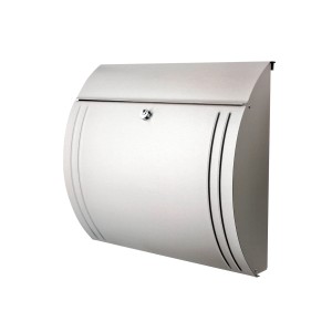 Cassetta postale Burg Wächter Modena 3857 in acciaio inox, design semplice.