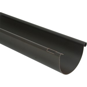 Grondaia marrone Marley RG 125, semicircolare in plastica, lunghezza 1 metro.
