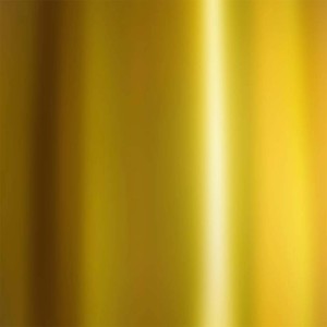 Pellicola adesiva t.b.t. dorata con effetto lucido.