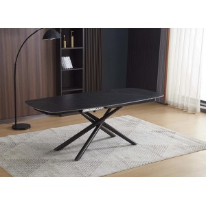 Tavolo allungabile da pranzo Astrid marmo nero 140x90x76 cm