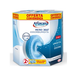 Ariasana Aero 360° assorbi umidità, 2 ricariche fino a 6 mesi.