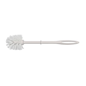 Wenko spazzola di ricambio con manico, bianca, per set WC standard.