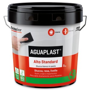 Secchio di stucco AGOAPLAST Alto Standard pronto all'uso per interni.