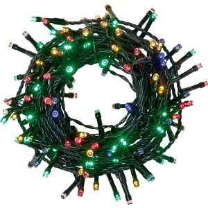 Mazzo di luci da esterno con luci LED colorate.