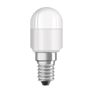 Lampadina LED E14 con testa piccola e rotonda. A risparmio energetico e di lunga durata.