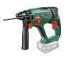Martello demolitore a batteria Bosch UniversalHammer 18V verde con impugnatura ausiliaria e asta di profondità. Batteria non inclusa.
