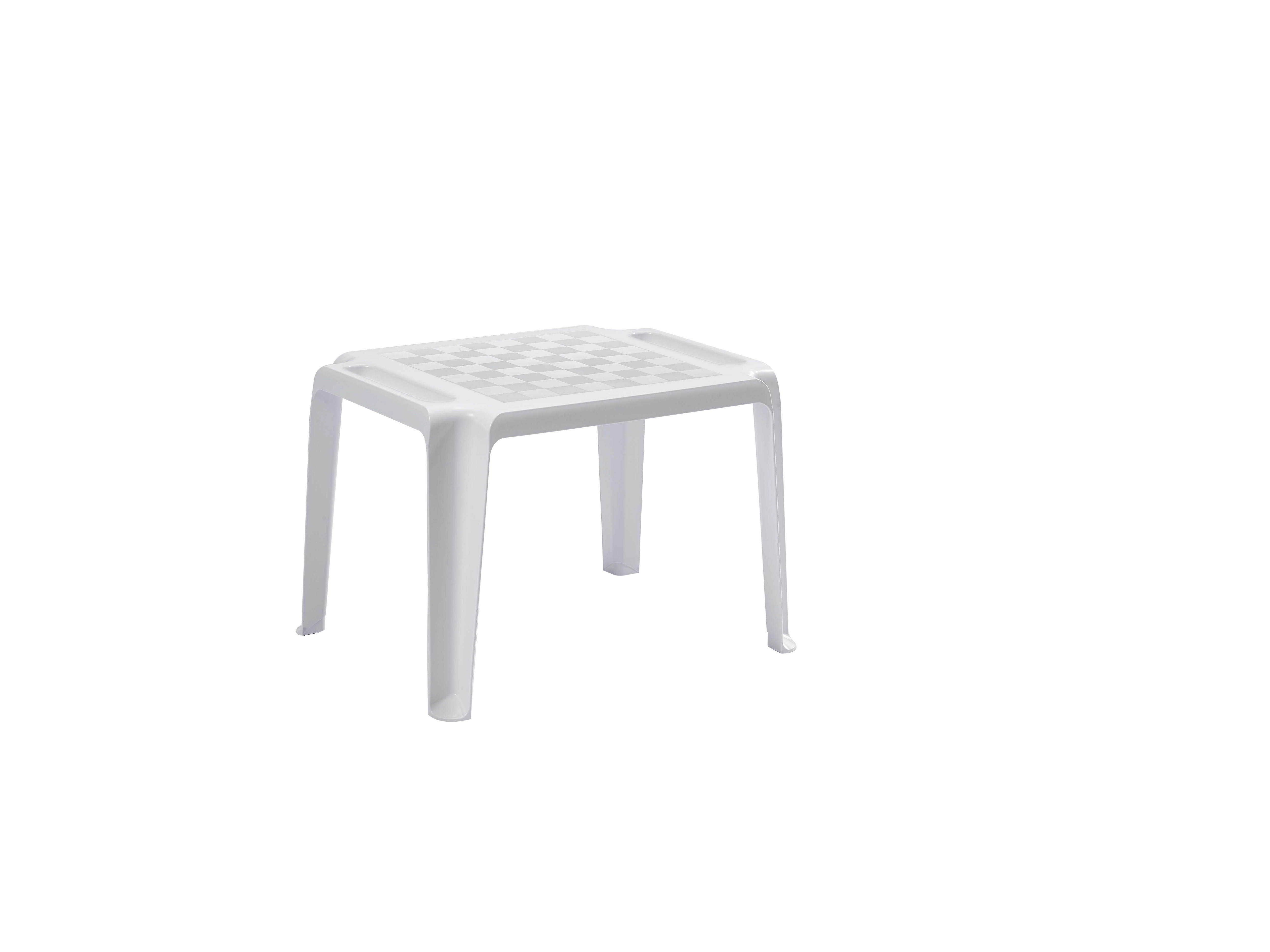 Tavolo per bambini in polipropilene Abano bianco 66x55x43 cm