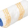 Rullo per emulsioni LUX 18 cm ruvido, rullo per pittura con strisce gialle e estremità blu.