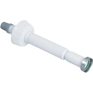 Ricambio t.b.t. per cassette WC, tubo flessibile bianco.