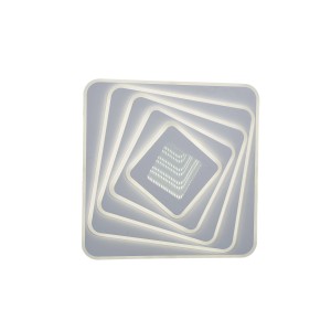 Plafoniera LED quadrata t.b.t. con design moderno.