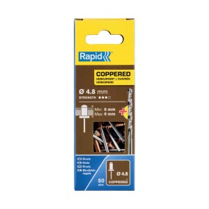 Rivetti Rapid Ramati Ø4,8 x 12 mm Confezione da 50 Pezzi