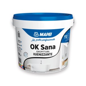 Idropittura igienizzante bianca Mapei OK Sana antimuffa 10 l