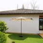Ombrellone da giardino a palo centrale William Ø 2,7 x H 2,4 m ecrù