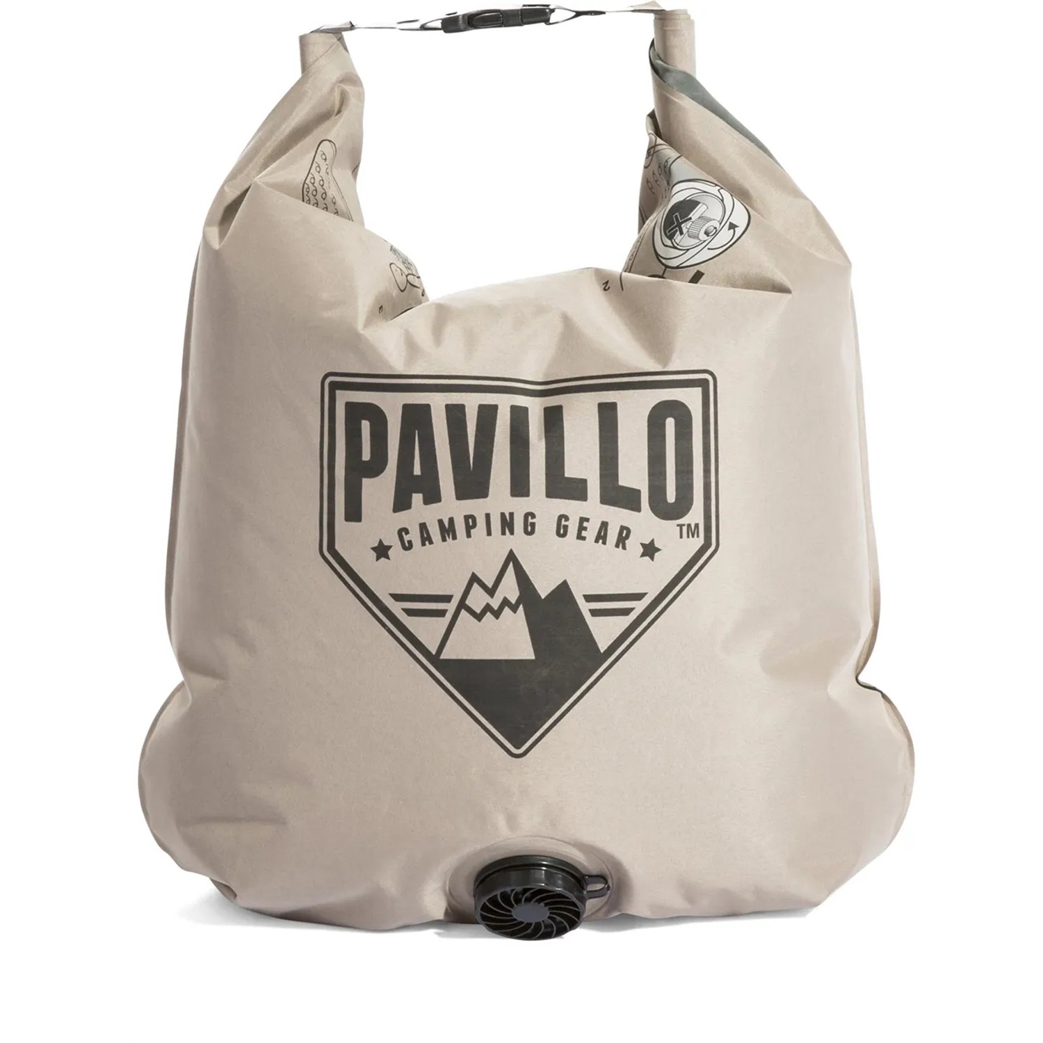 Materasso ad aria Pavillo nel sacco con pompa e cuscino per campeggio e outdoor.
