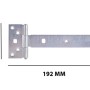Cerniera a T, lunga 192 mm, per porte e cancelli in legno
