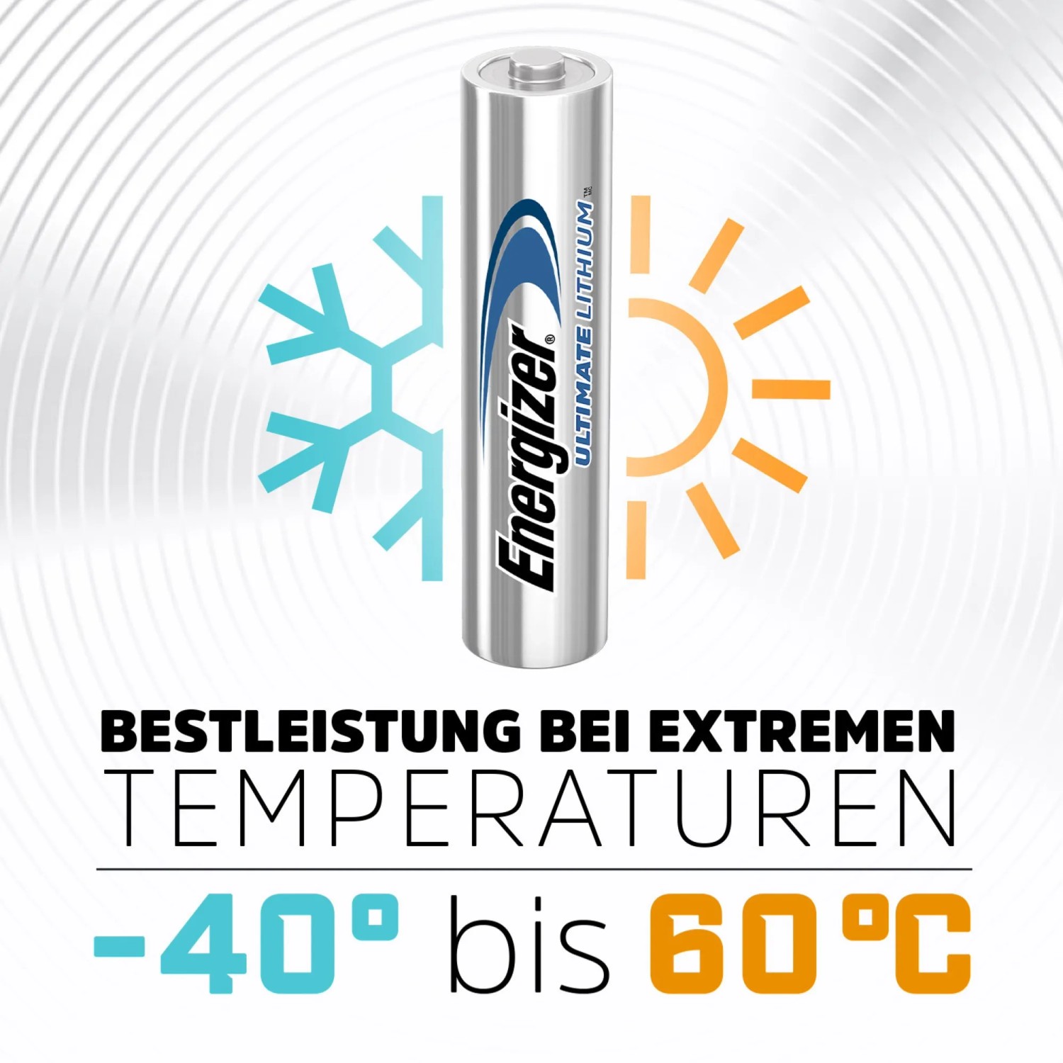 Batteria Energizer Ultimate Lithium AAA, Micro, 1.5V, per temperature estreme.