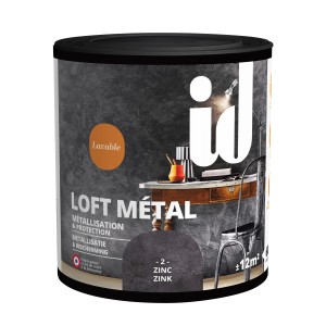 Pittura effetto decorativo t.b.t. Zinco per pareti.