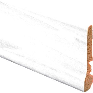 Dettaglio di un battiscopa bianco (Battiscopa) di t.b.t.