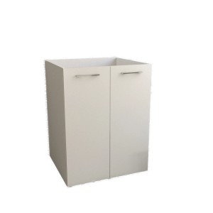 t.b.t. Mobile bagno sospeso bianco con due ante.