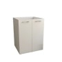 t.b.t. Mobile bagno sospeso bianco con due ante.