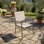 Sedia da giardino con braccioli in alluminio Lillà beige 6 pz_3